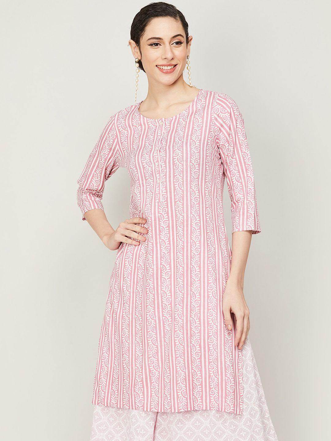 melange by lifestyle women floral printed kurta