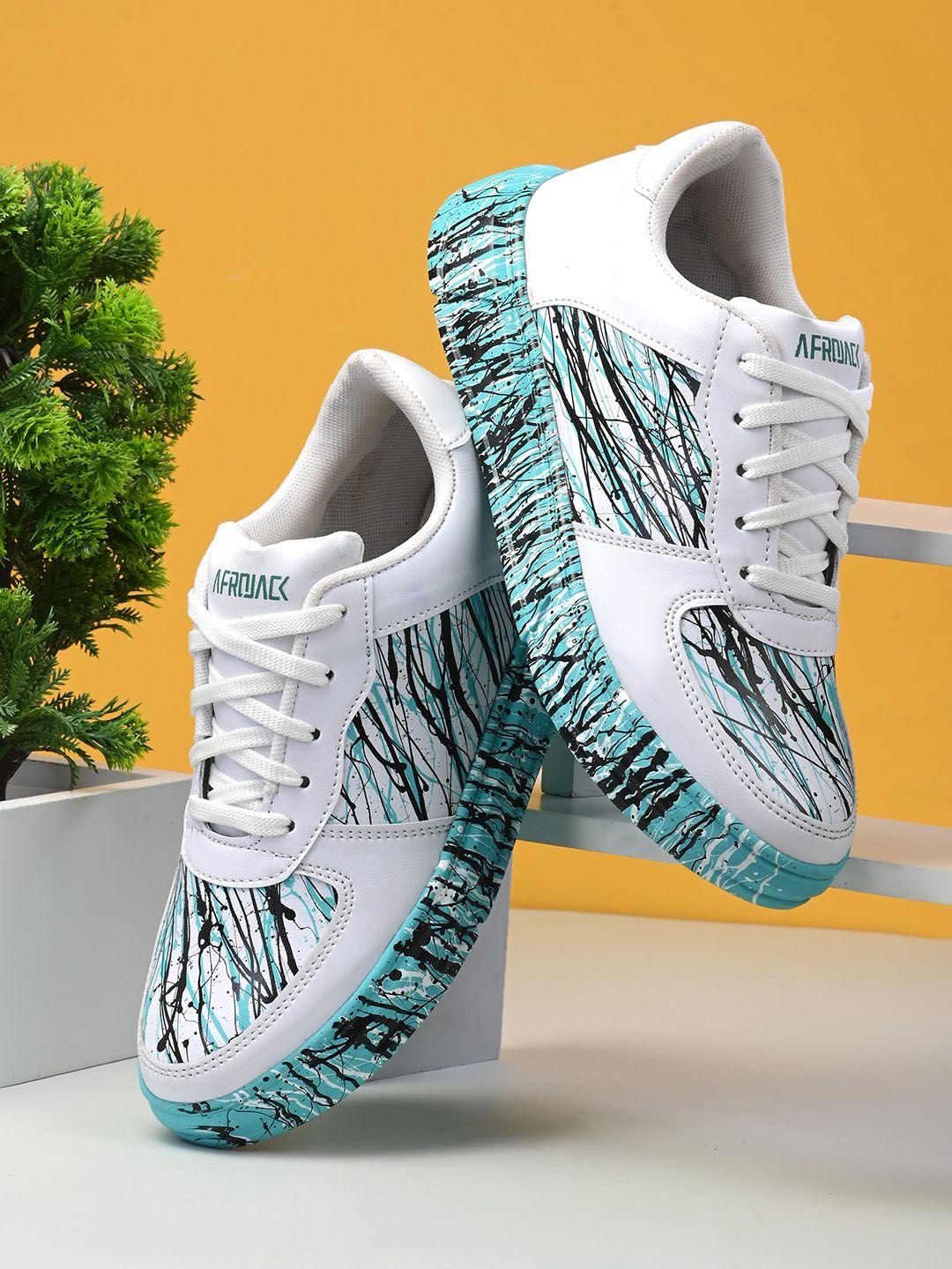 afrojack men printed sneakers