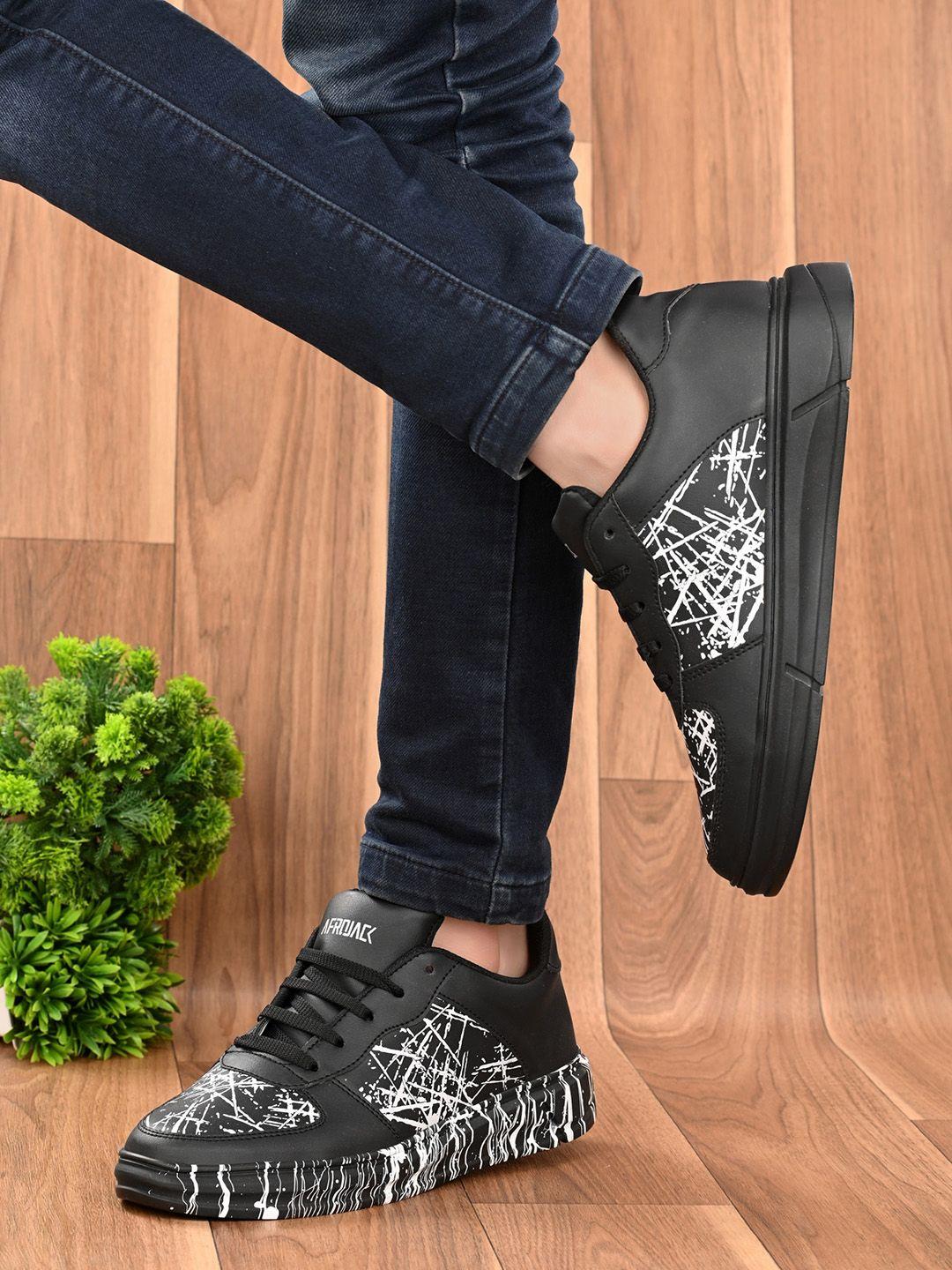 afrojack men printed sneakers