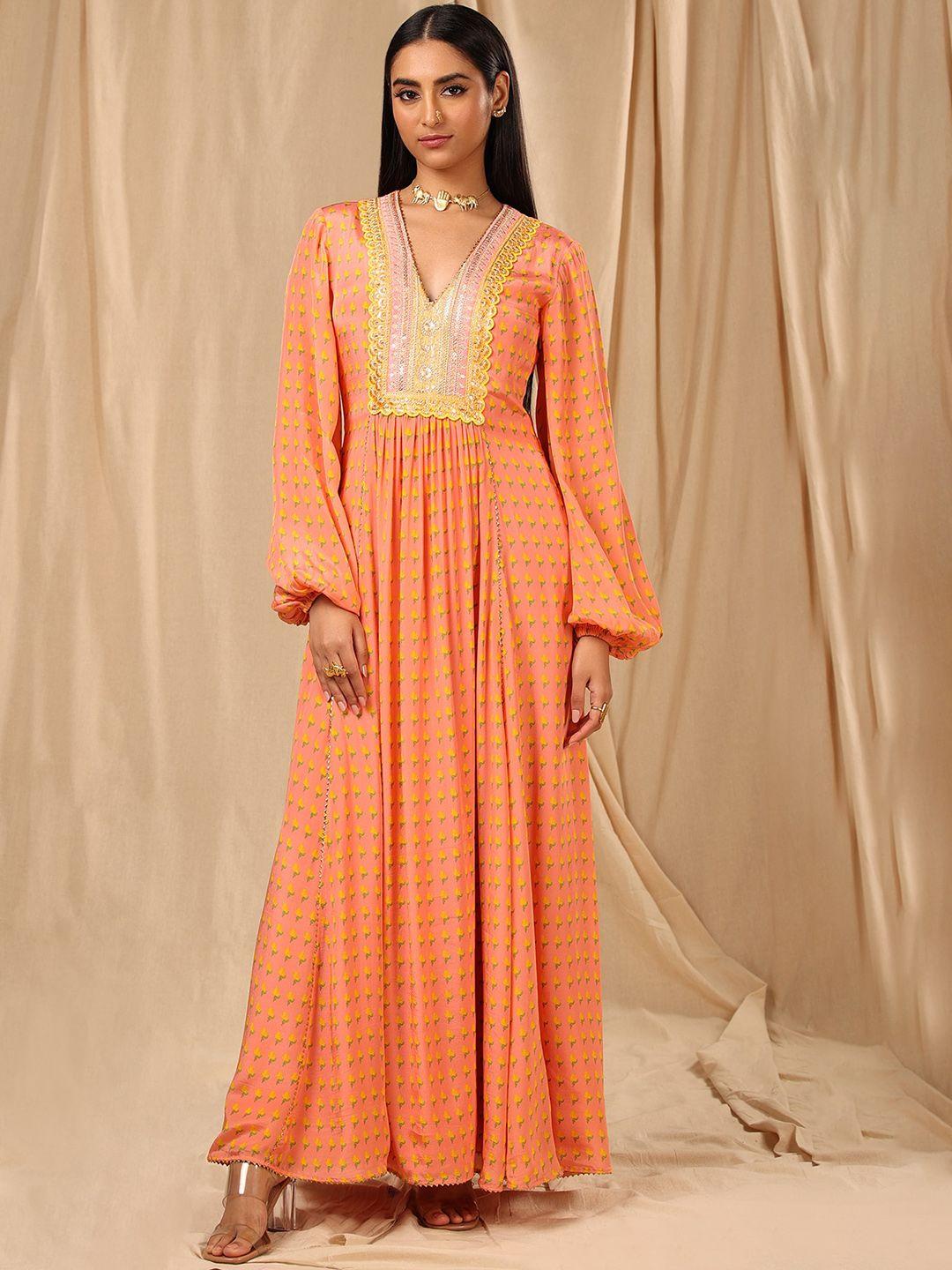 masaba women crepe anarkali kurta