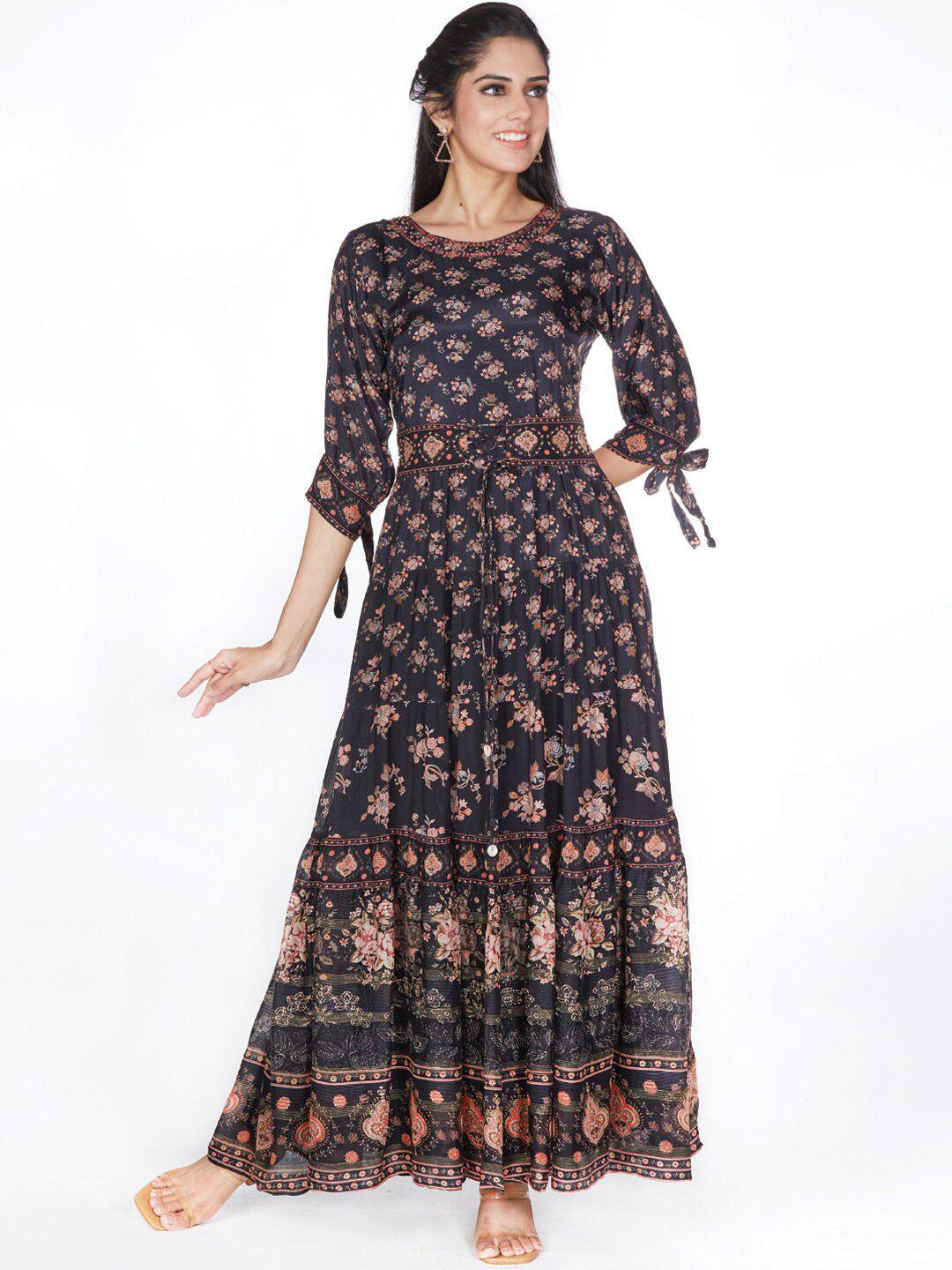 taruni floral printed floral anarkali kurta