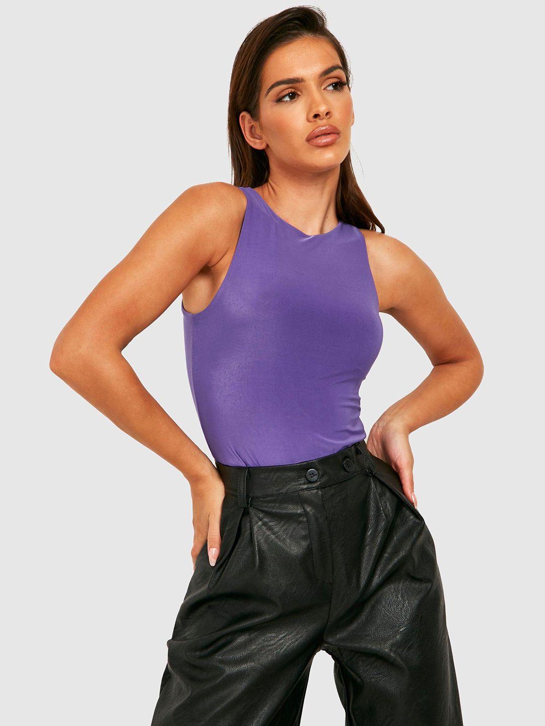 boohoo fitted sleeveless top