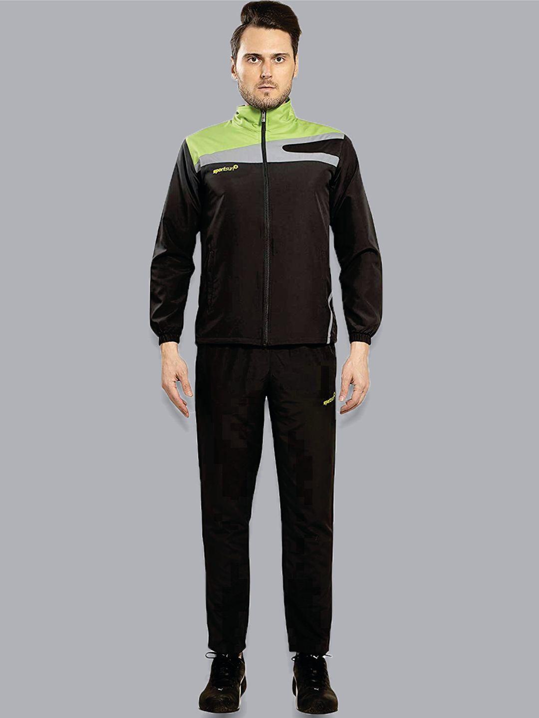 sport sun men colourblocked sports tracksuit