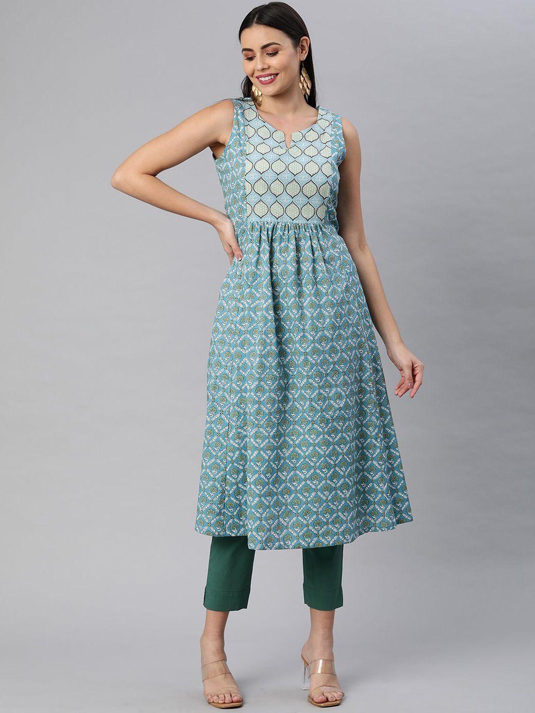 kami kubi ethnic motifs printed cotton kurta