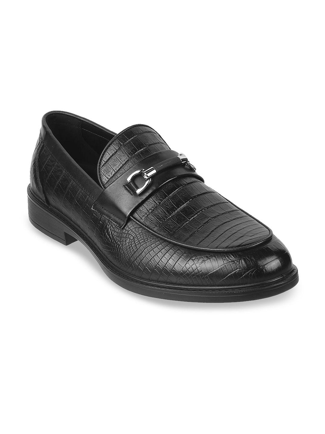 davinchi men textured formal loafers