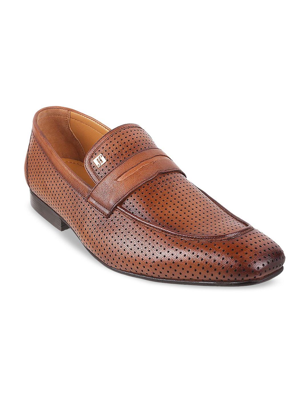 j.fontini men textured formal slip-on shoes