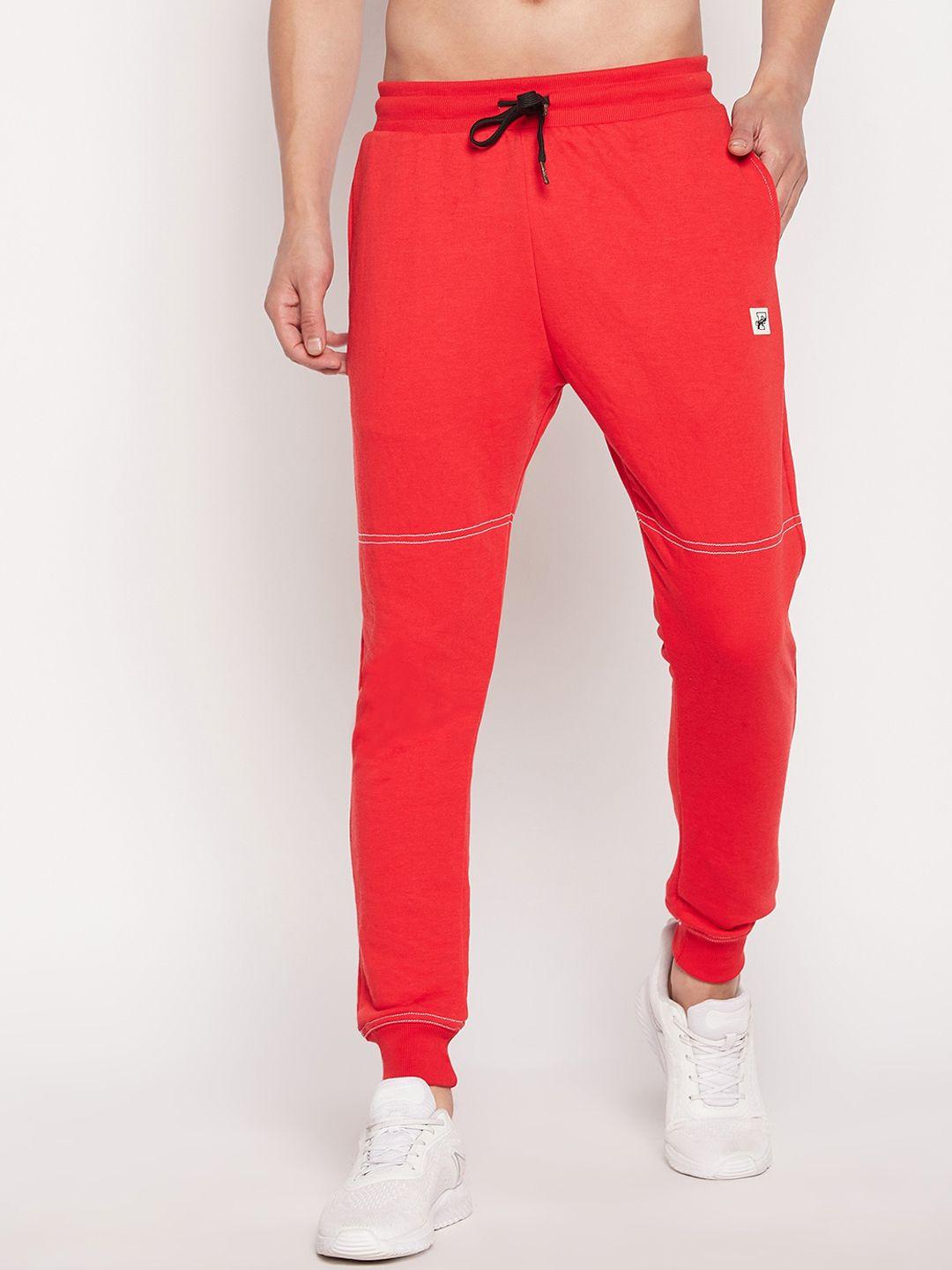 fugazee men relaxed-fit pure cotton joggers