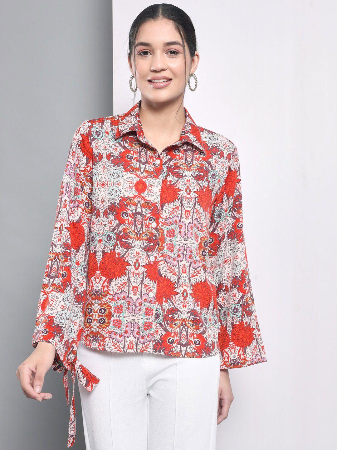 trend arrest women printed casual shirt