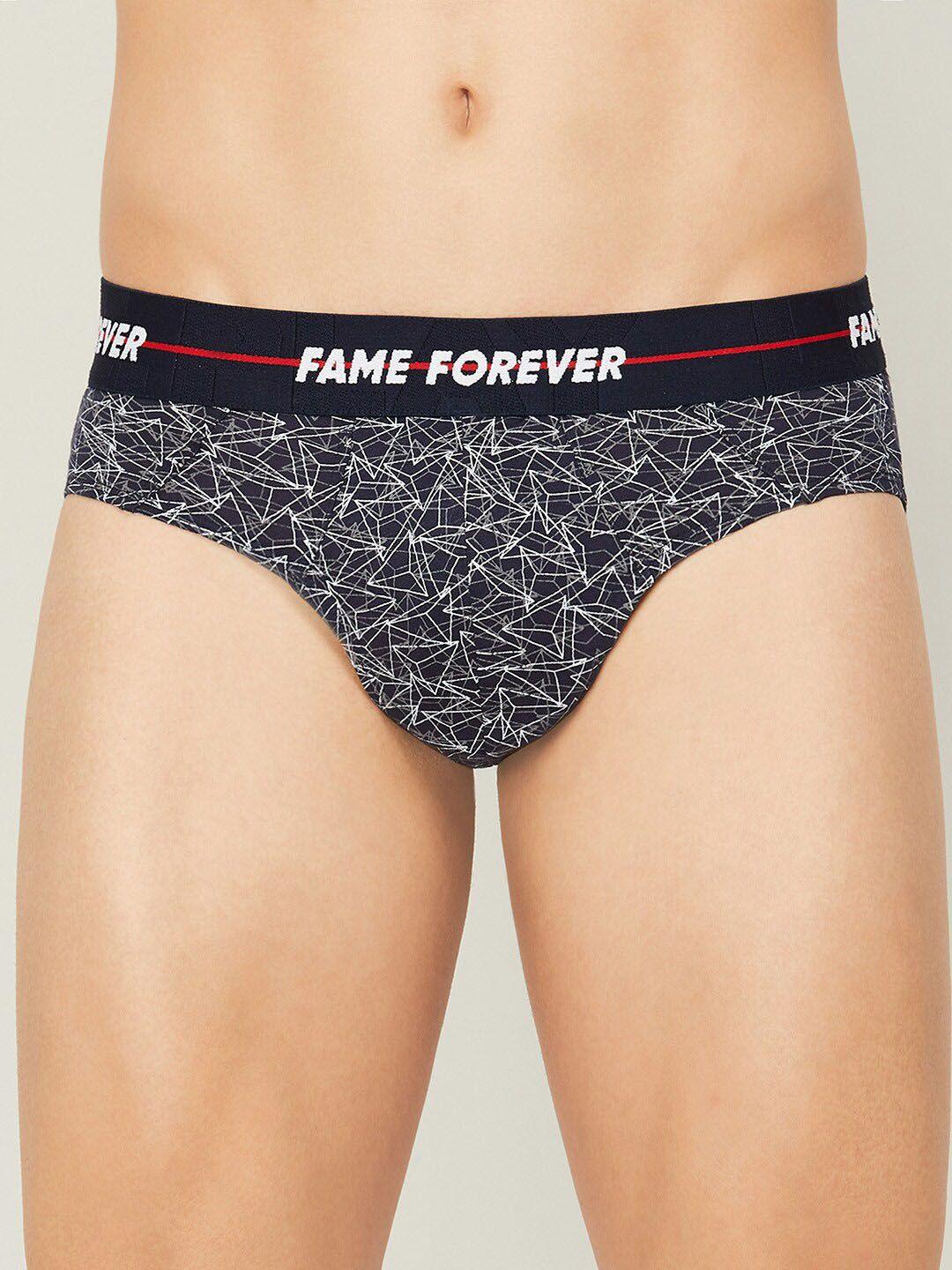 fame forever by lifestyle  men printed cotton basic briefs