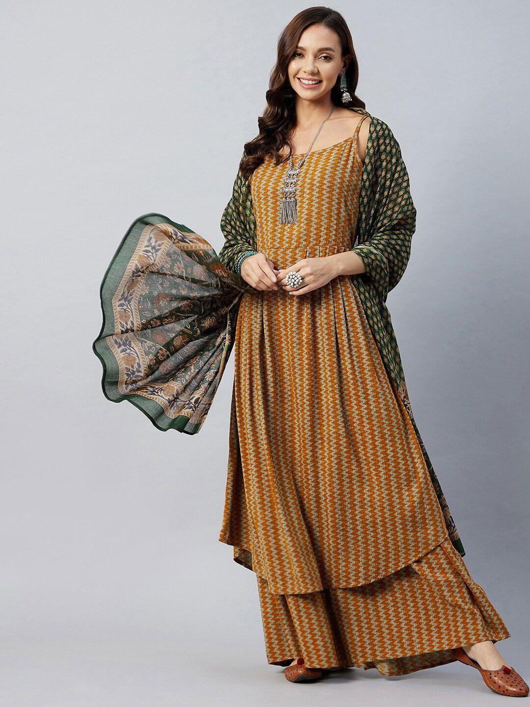 inweave printed dupatta