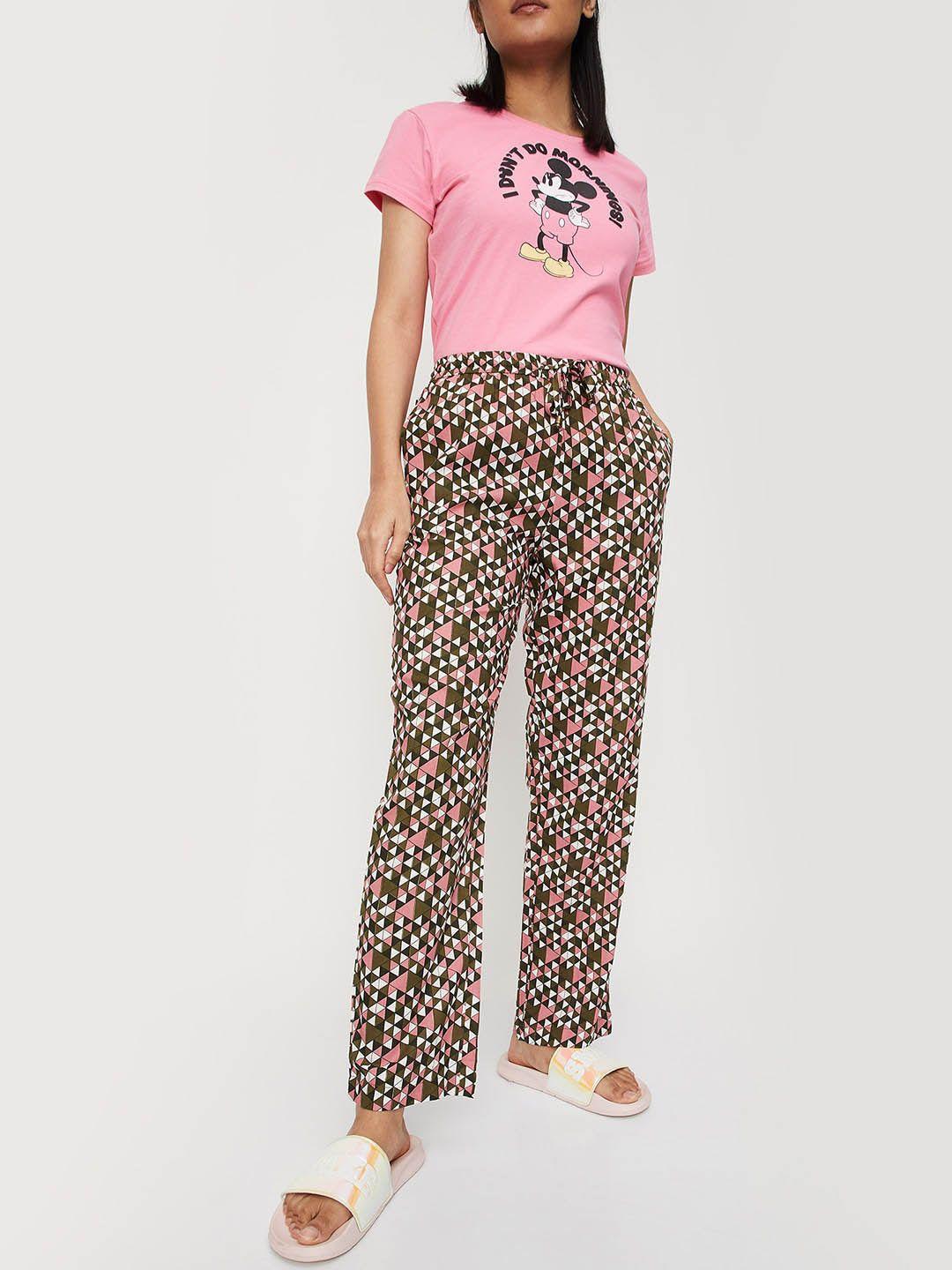 max women geometric printed lounge pants