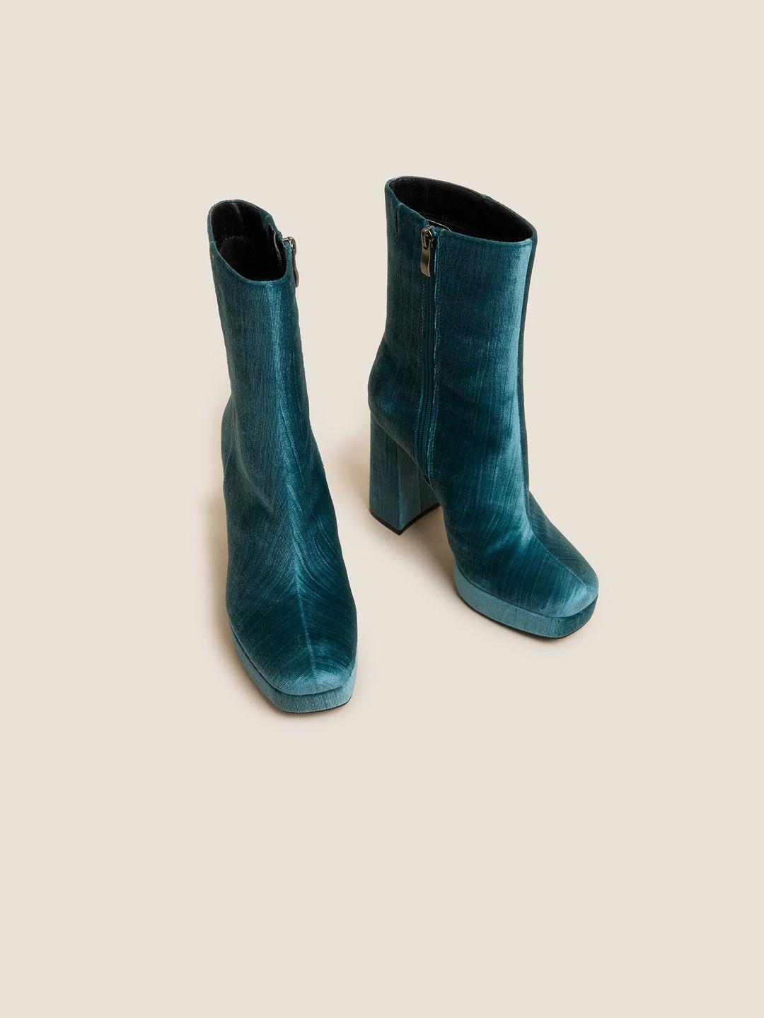 marks & spencer women heeled regular boots