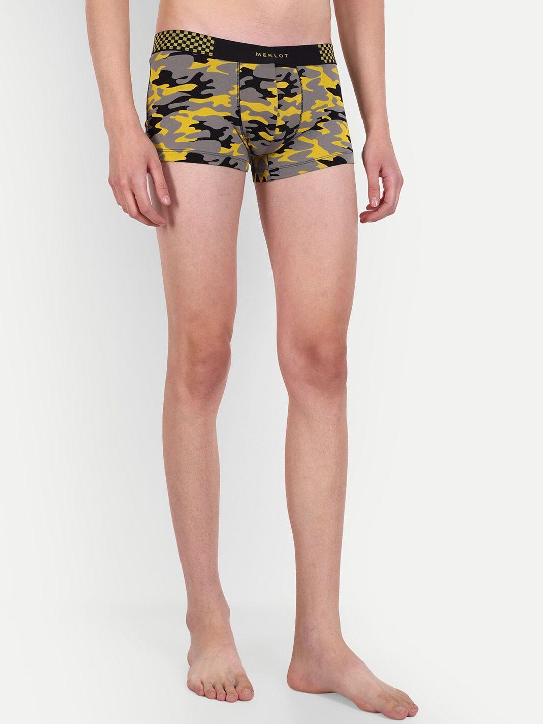 merlot men camo pattern trunks