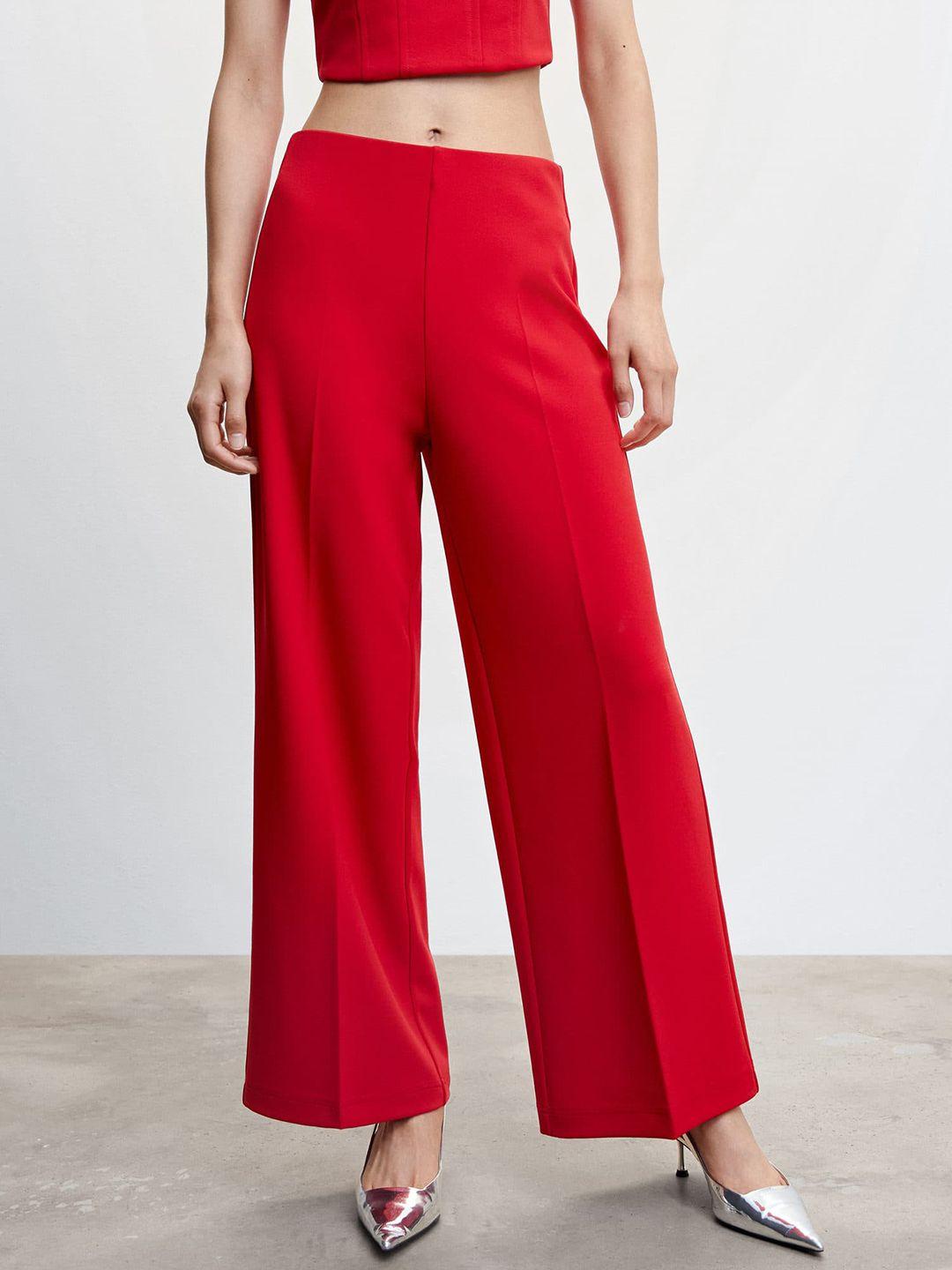 mango women flared trousers