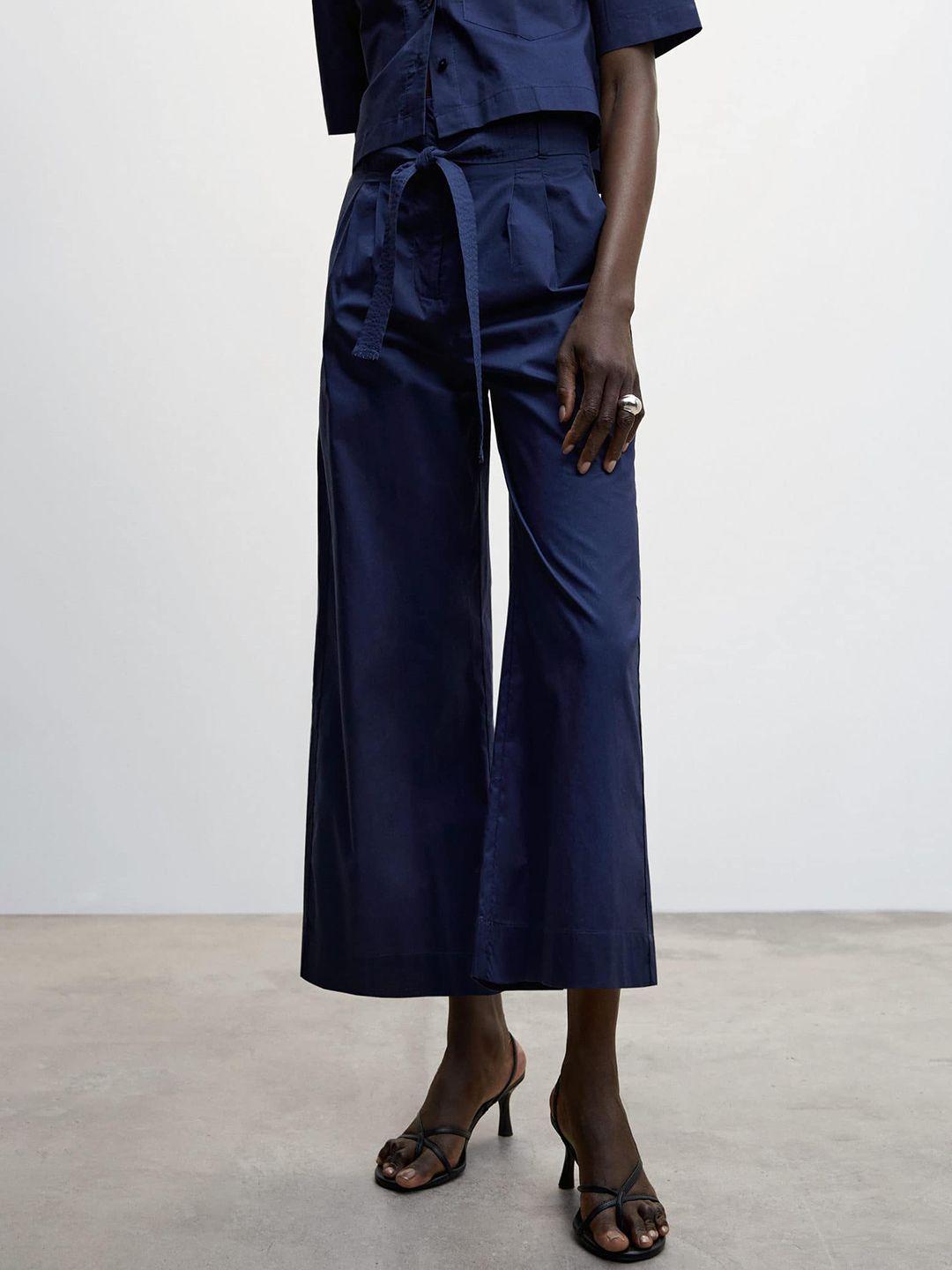 mango women pleated culottes with belt