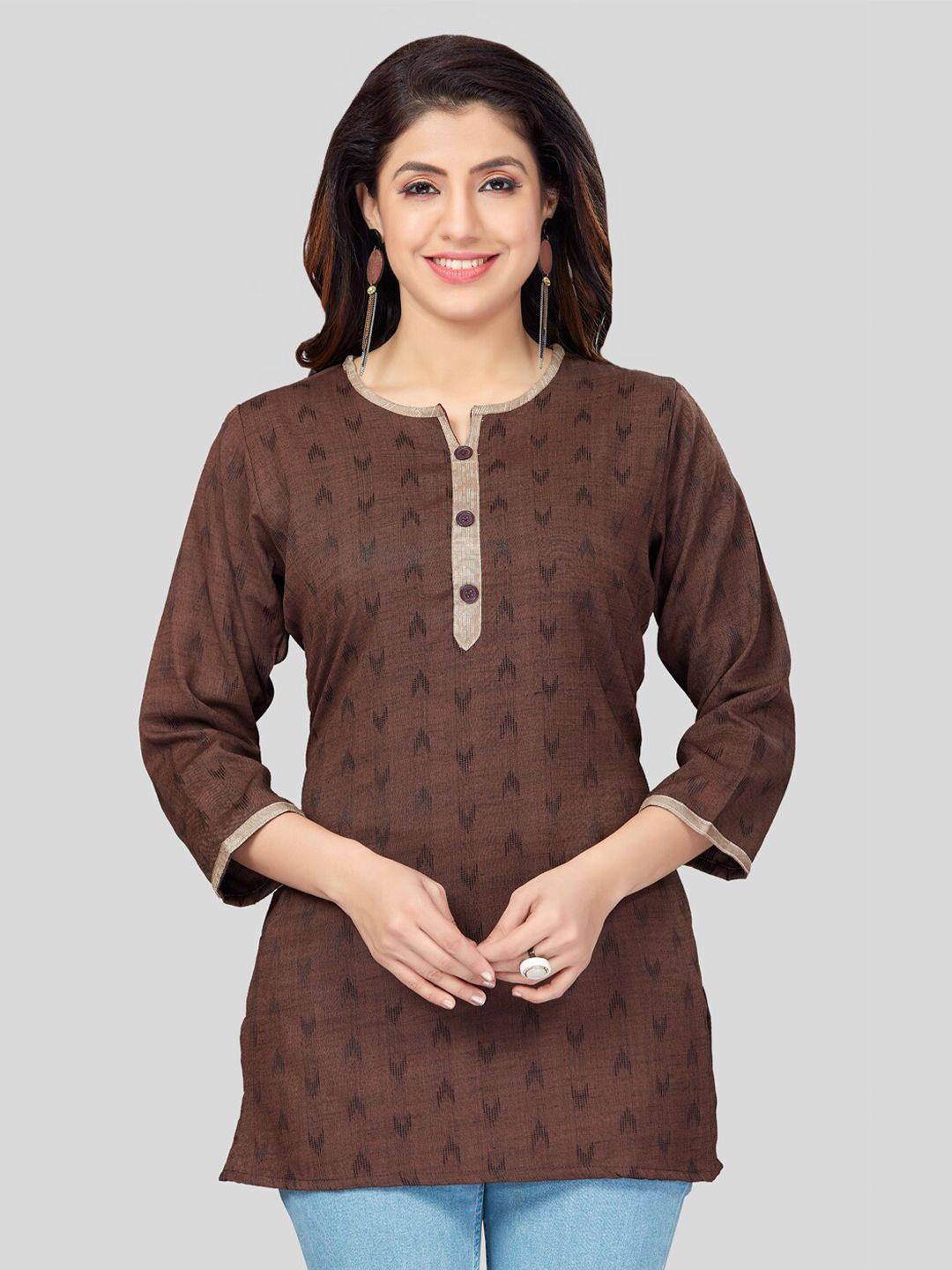 saree swarg women woven design kurti