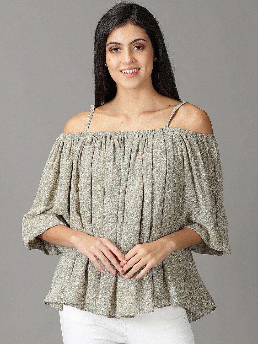 showoff off-shoulder regular top