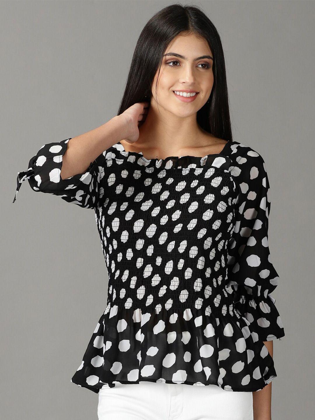 showoff print chiffon top