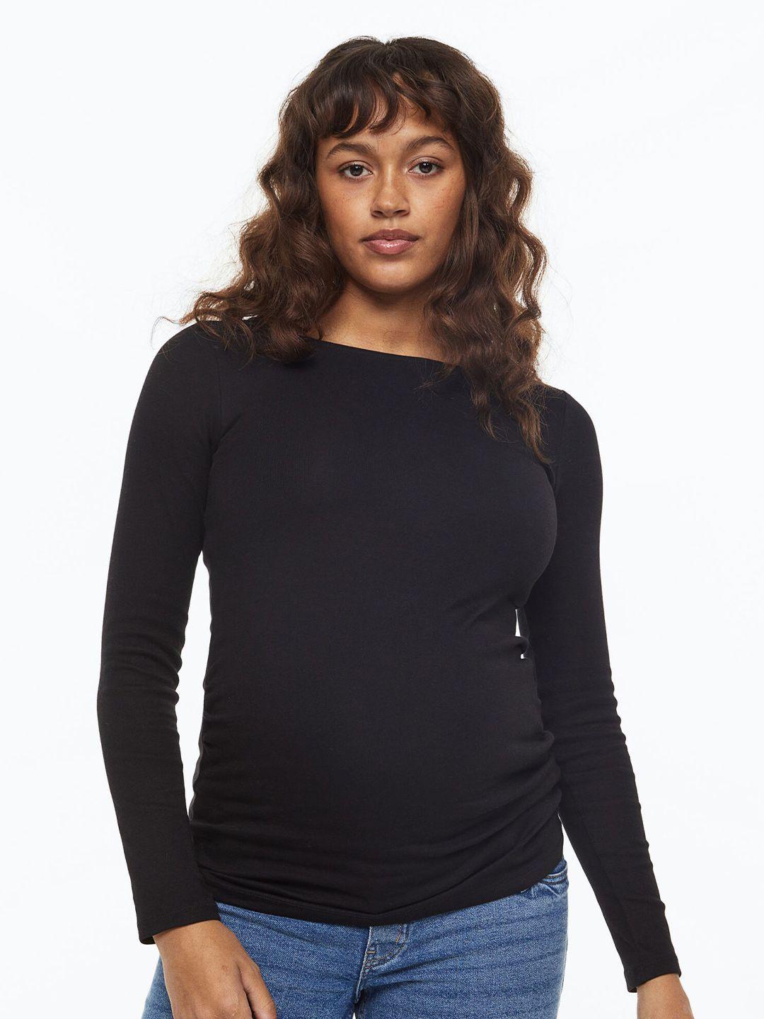 h&m mama long-sleeved cotton top