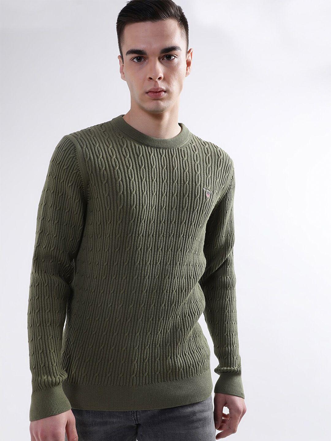 gant men cable knit pullover