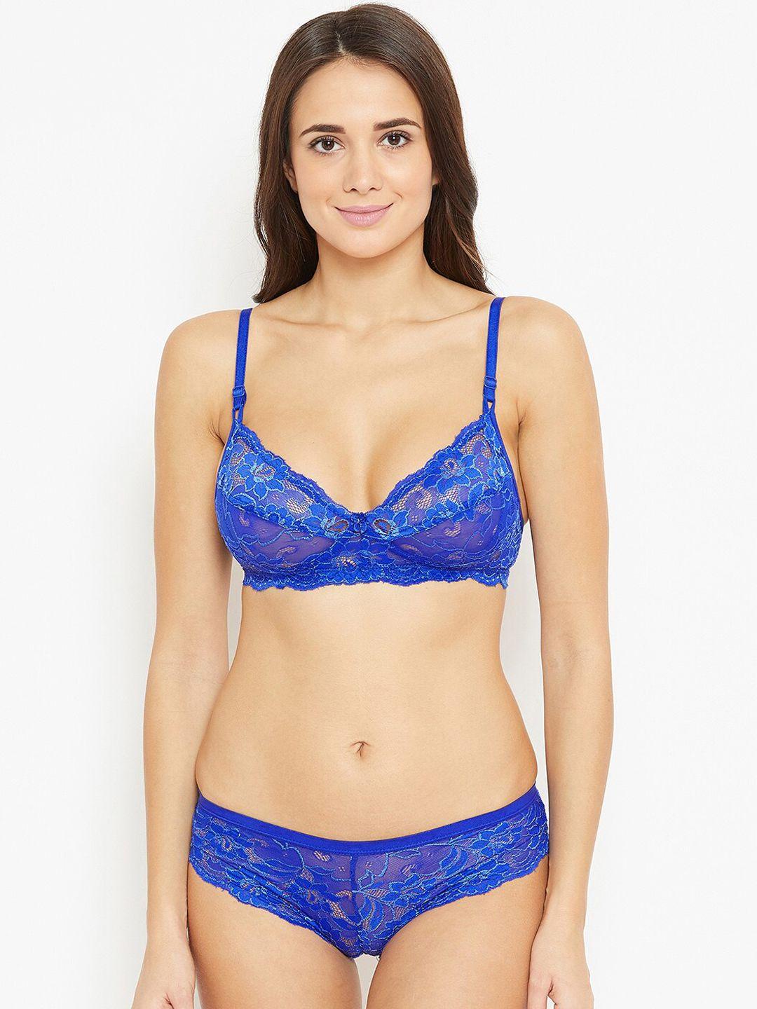 n-gal self-designed lace lingerie set ktdls03-blue