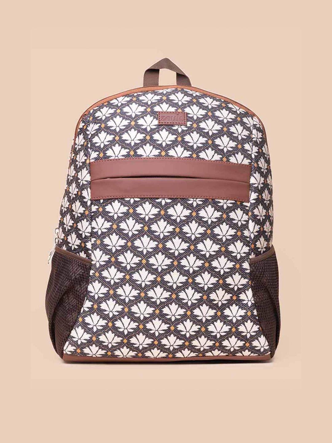 zouk women graphic printed fabric backpack