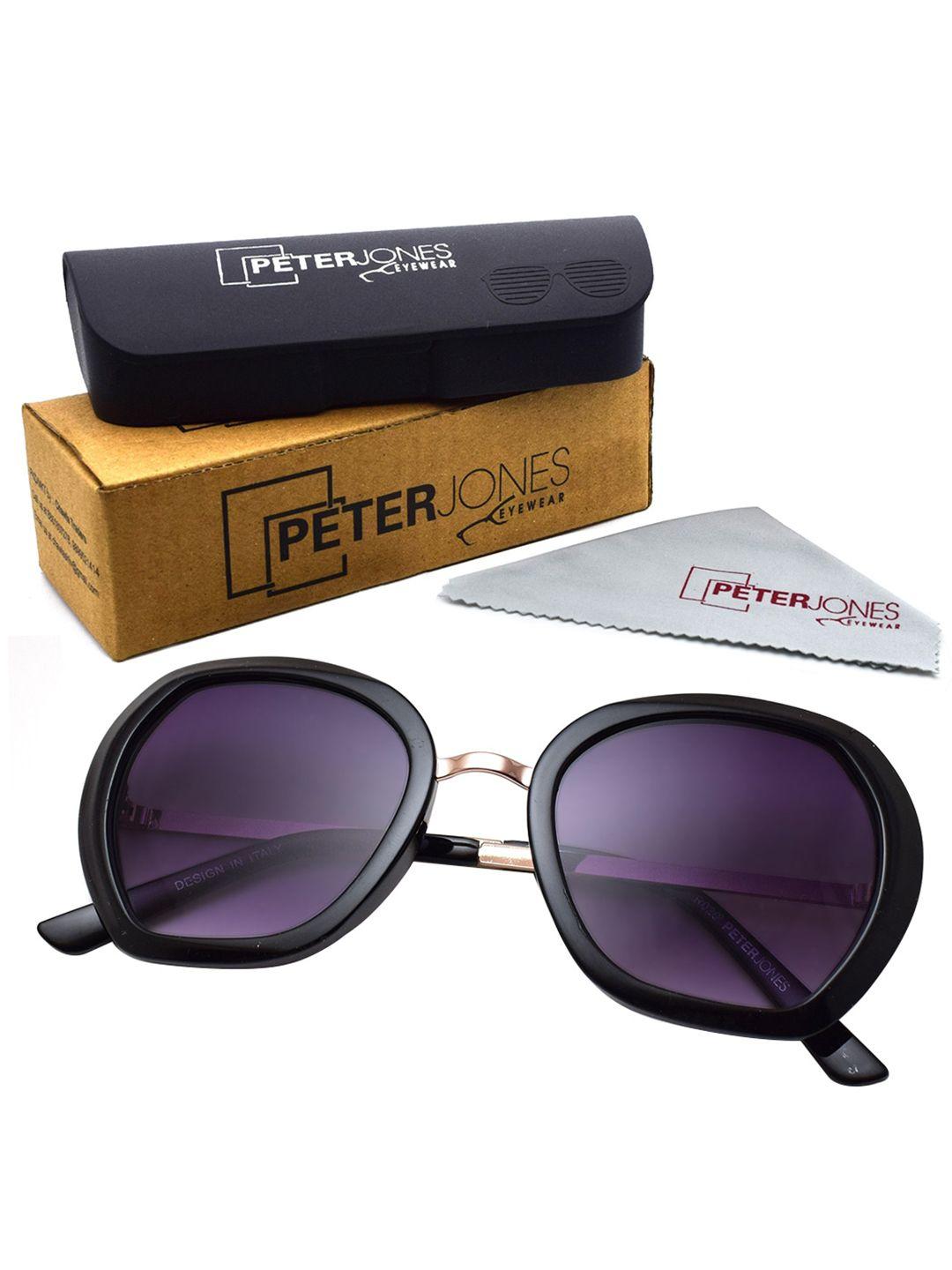 peter jones eyewear unisex butterfly sunglasses with uv protected lens rd020b_s