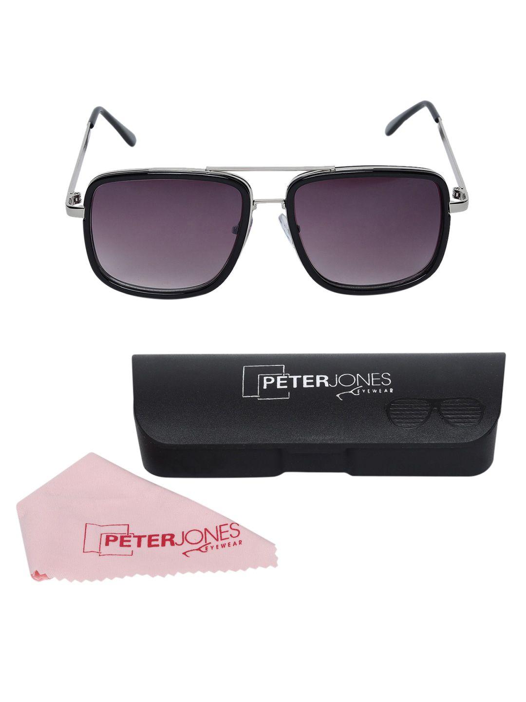 peter jones eyewear square sunglasses with uv protected lens t001b_s