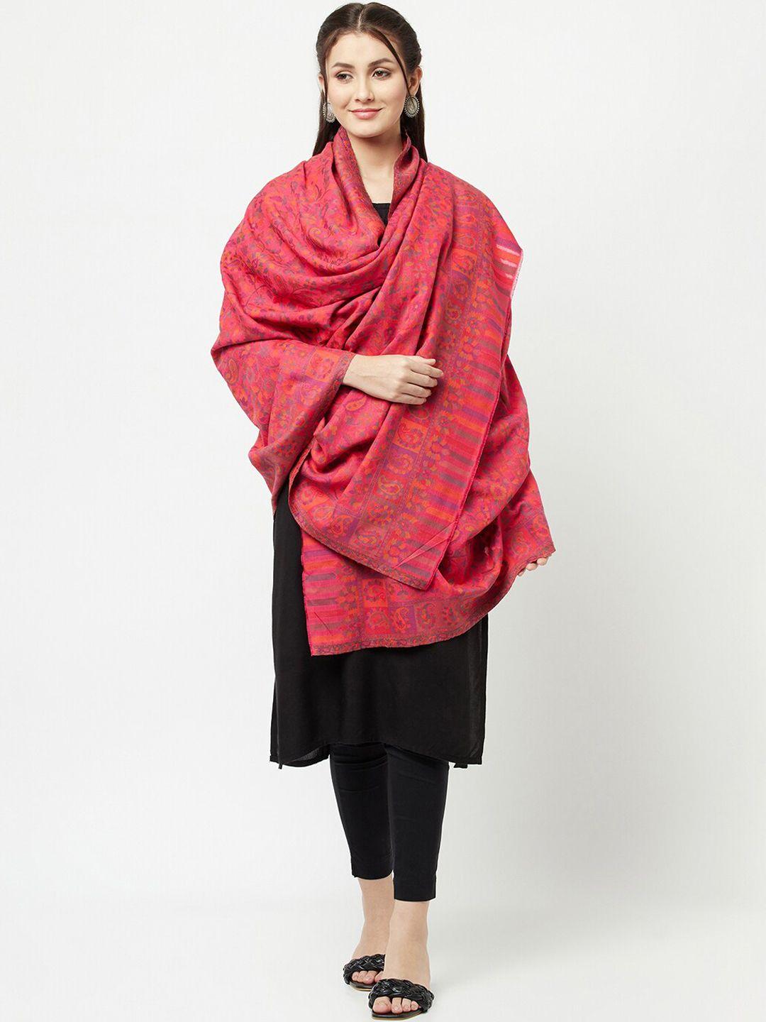 la vastraa women woven-design woolen shawl