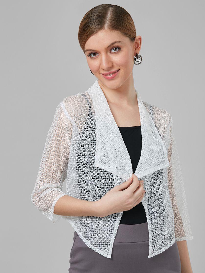 style quotient women open front shrug