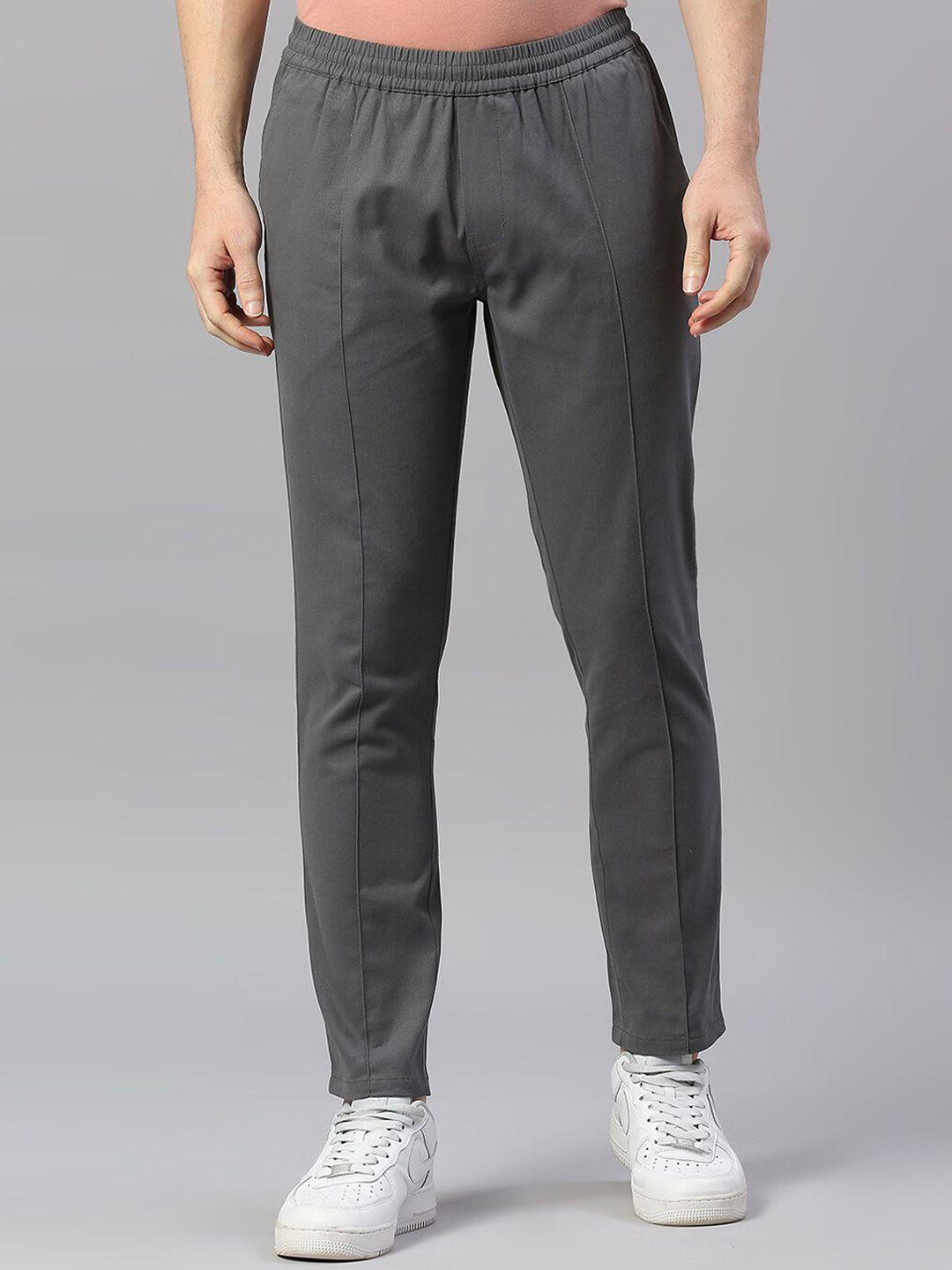 hubberholme men smart slim fit easy wash pure cotton trousers