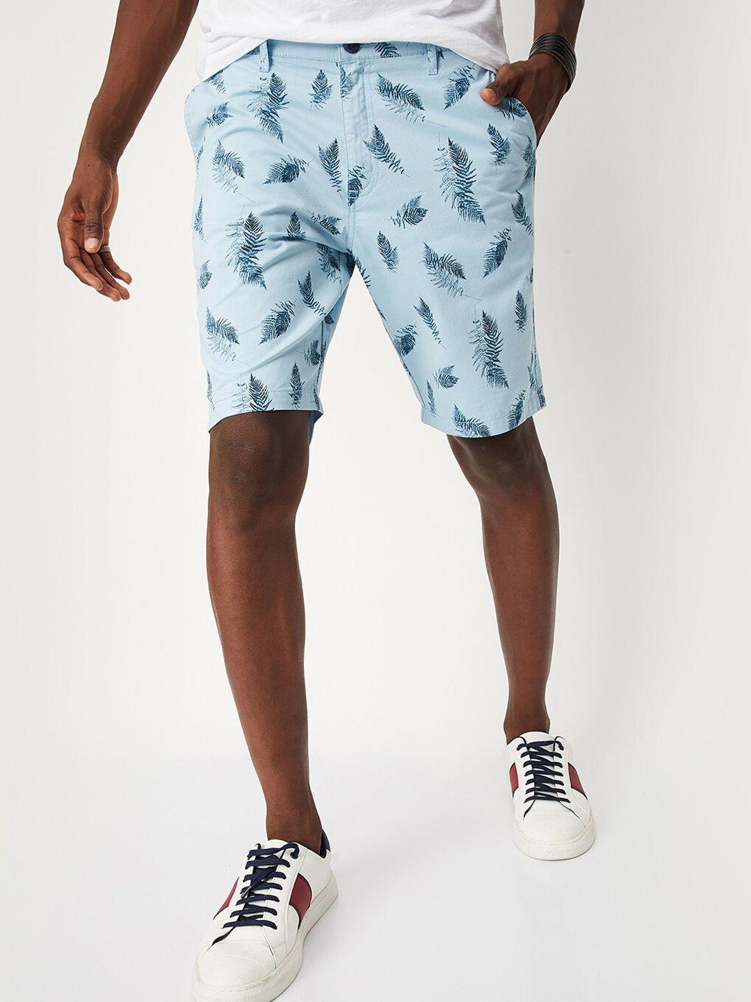 max men printed cotton shorts