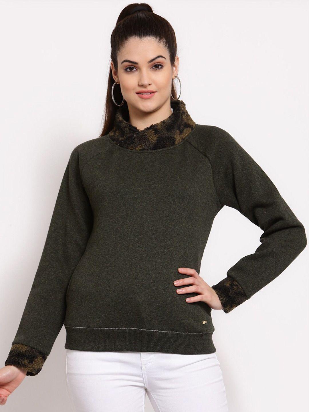 juelle women turtle neck pullover sweatshirt