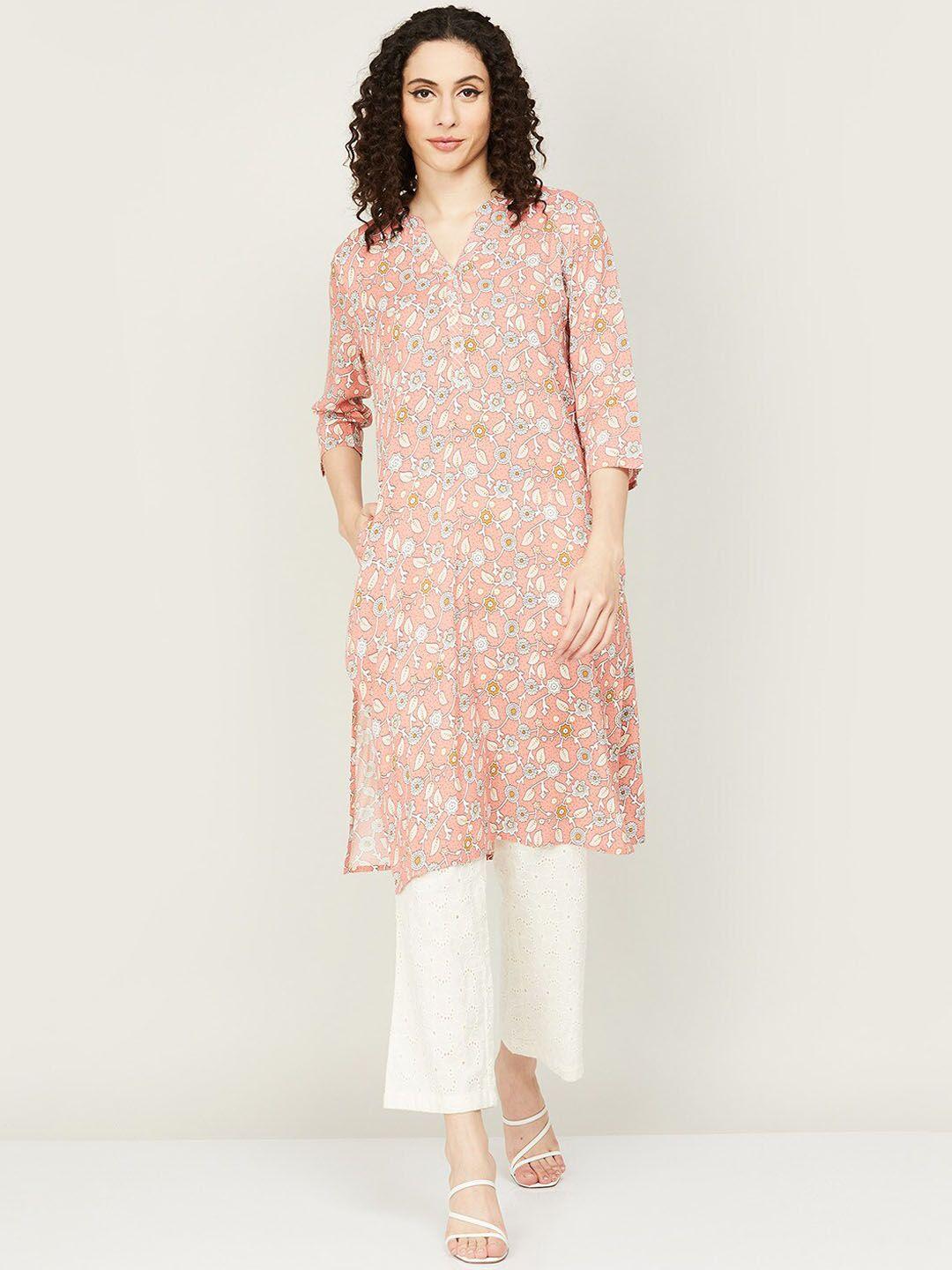 melange by lifestyle women floral printed kurta