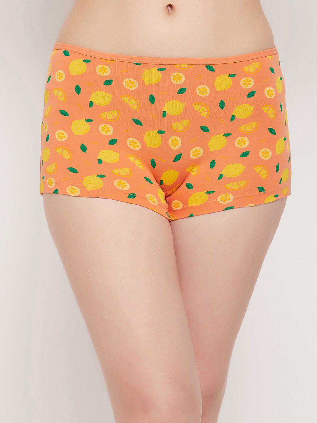 clovia women printed cotton boyshorts briefs