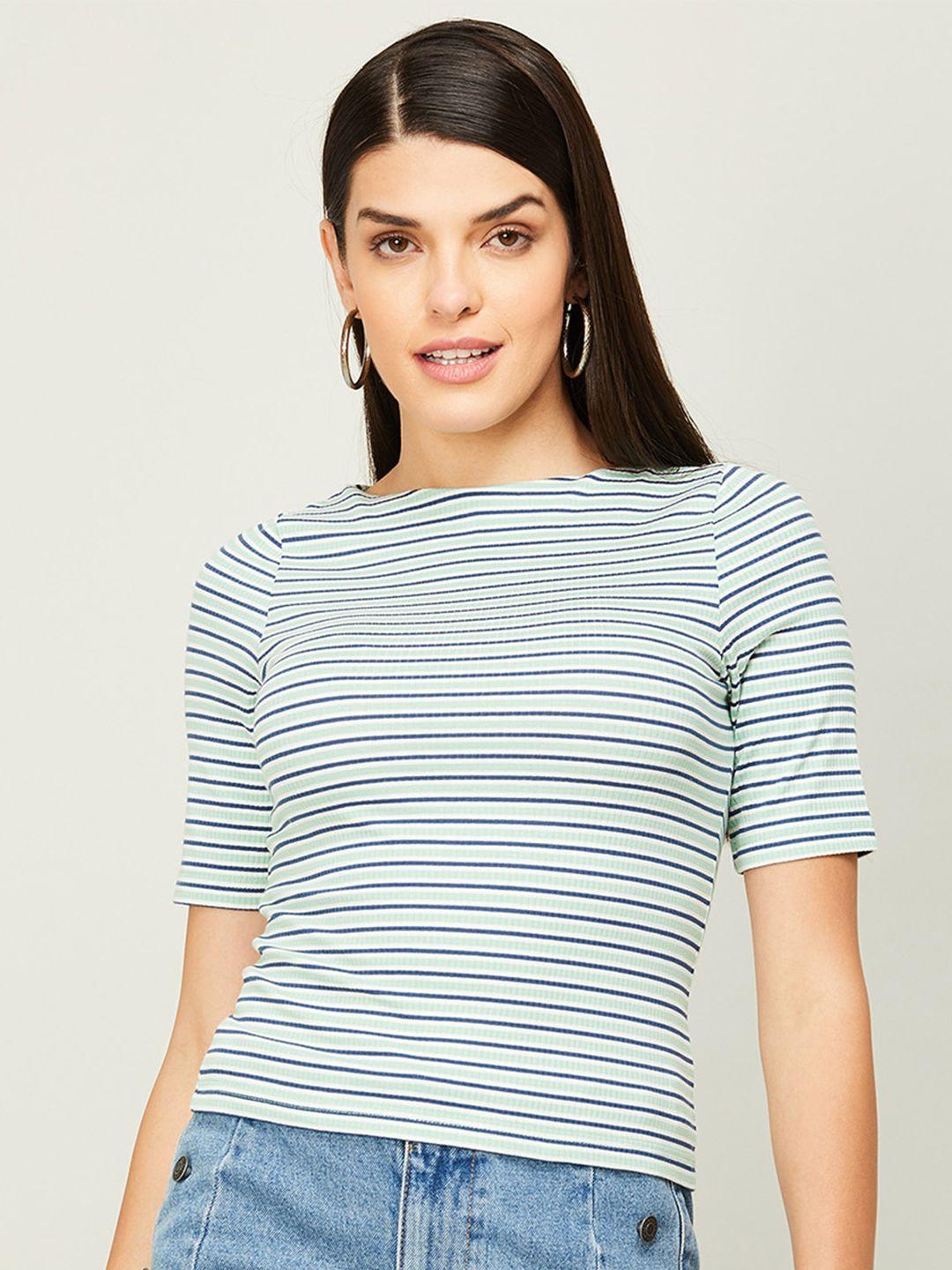 ginger by lifestyle striped regular top