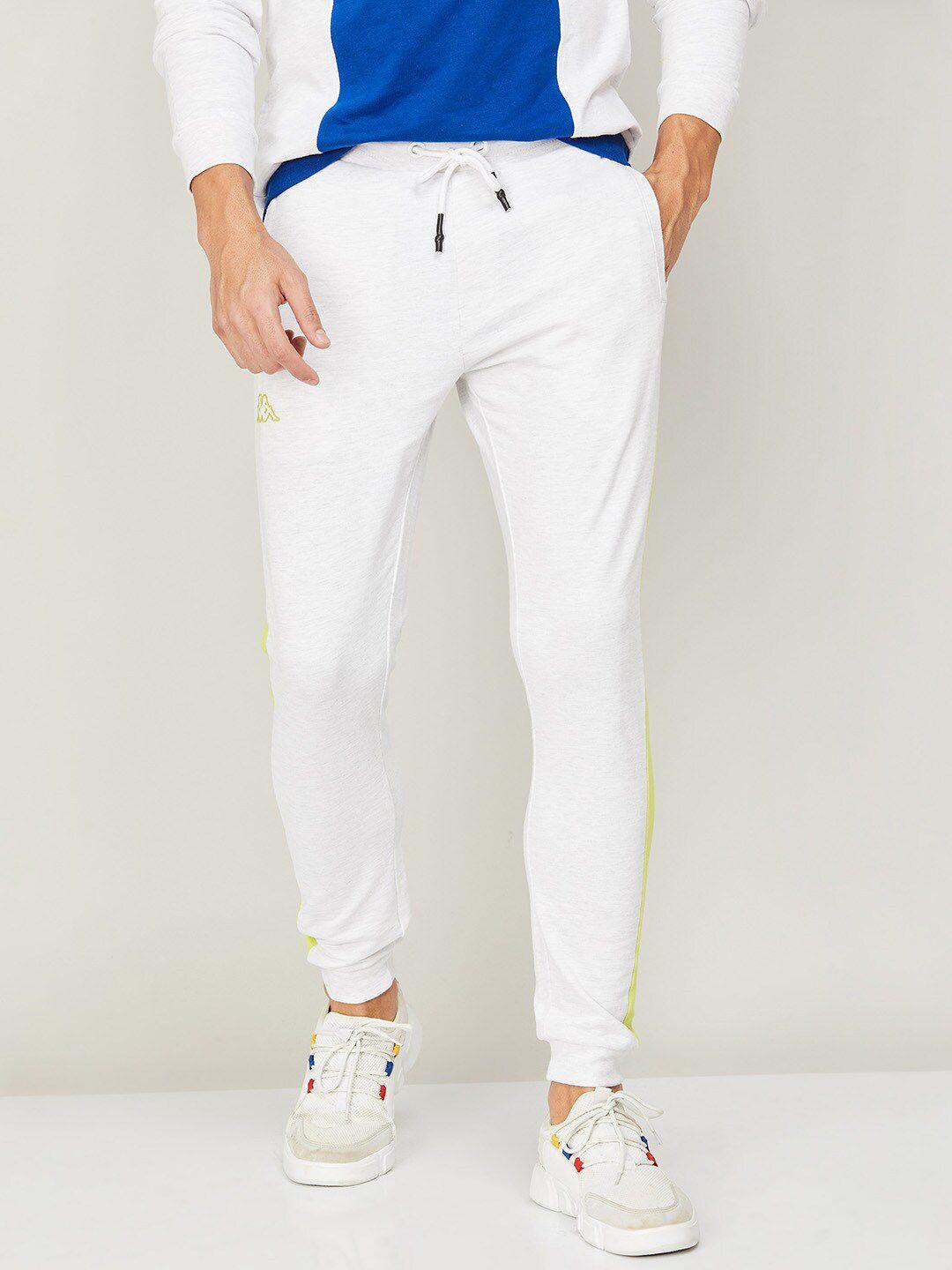 kappa men cotton slim-fit joggers