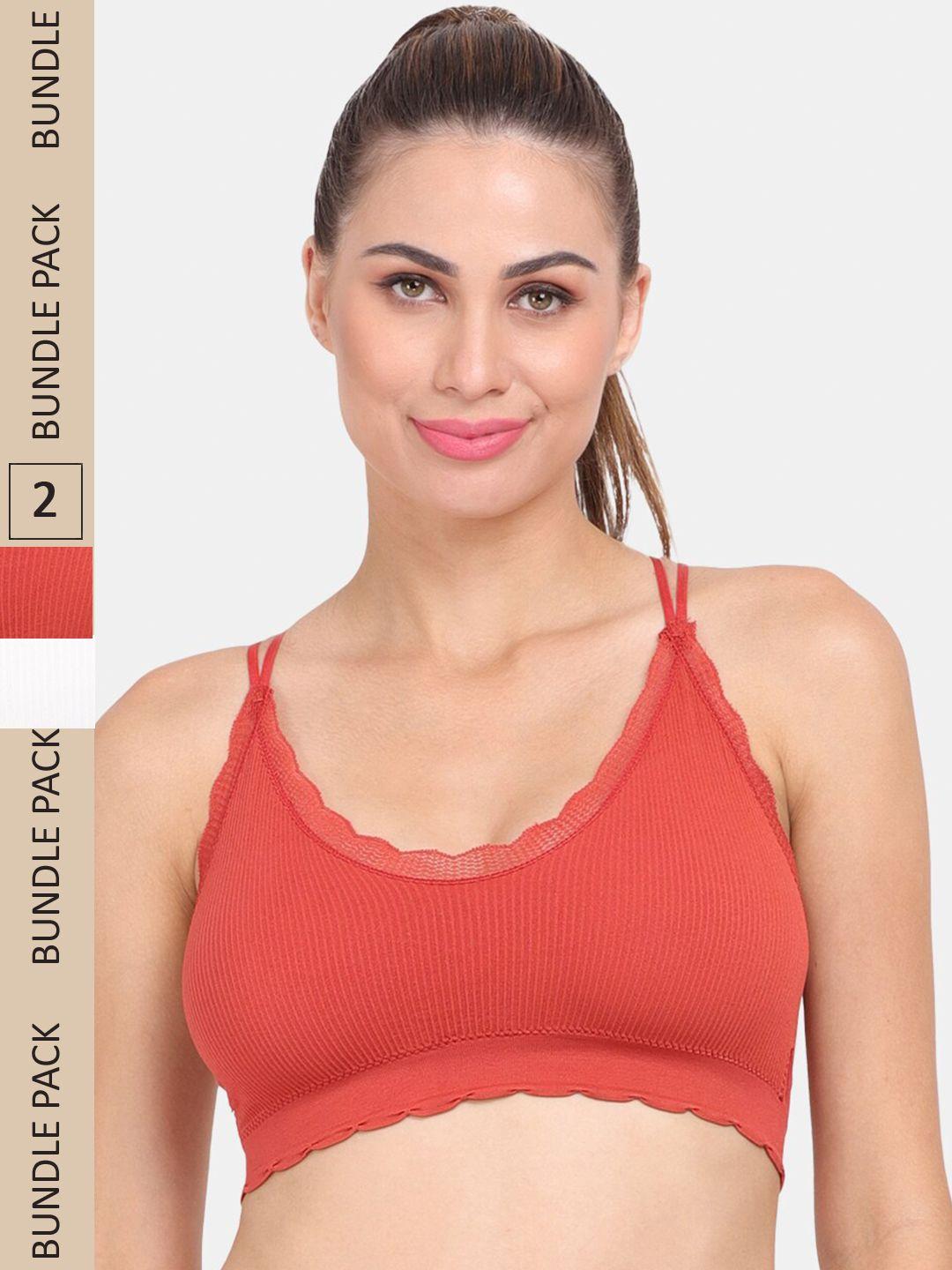 amour secret pack of 2 lightly padded  anti-odour sports bra