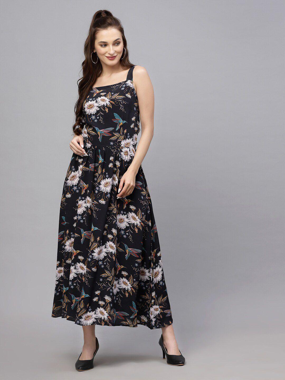 valbone square neck floral maxi dress