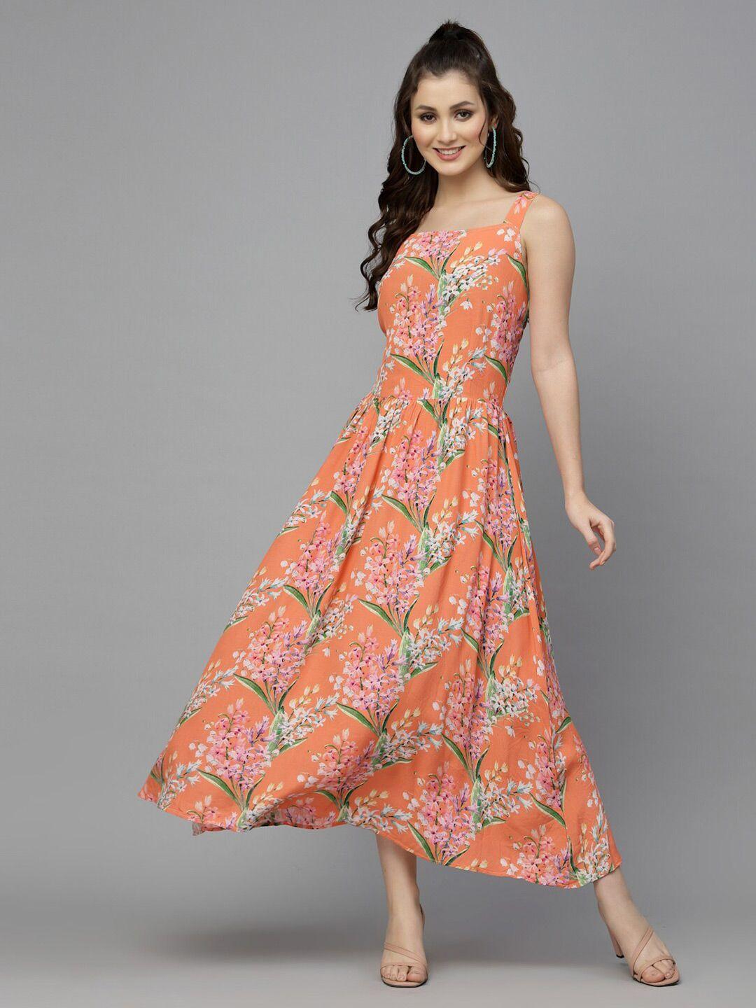 valbone shoulder straps floral maxi dress