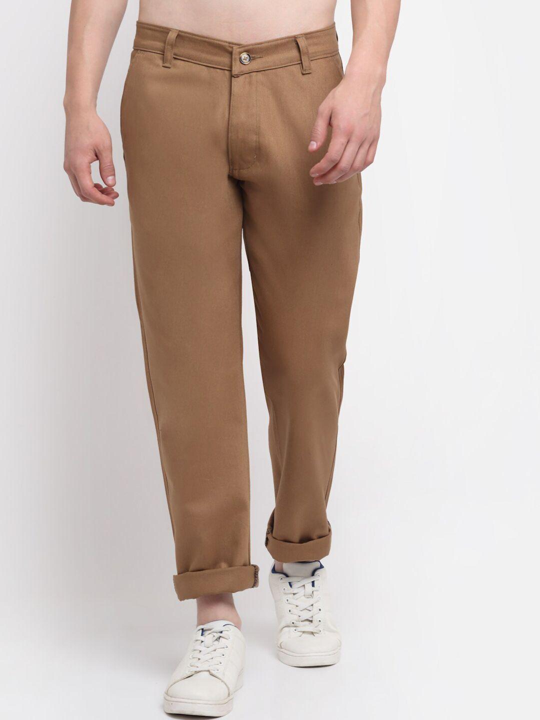 ennoble men smart easy wash chinos trousers