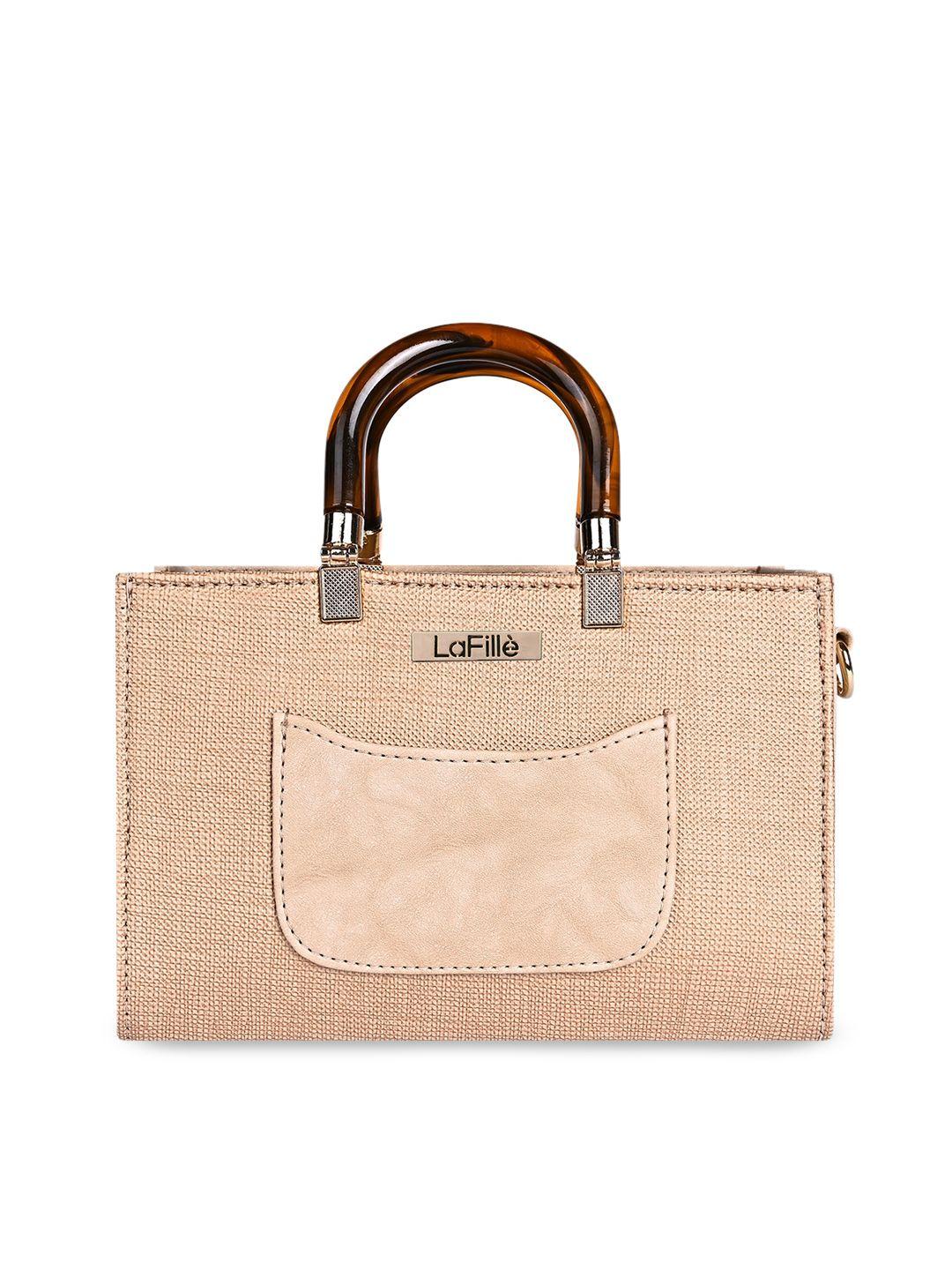 lafille textured structured handheld bag