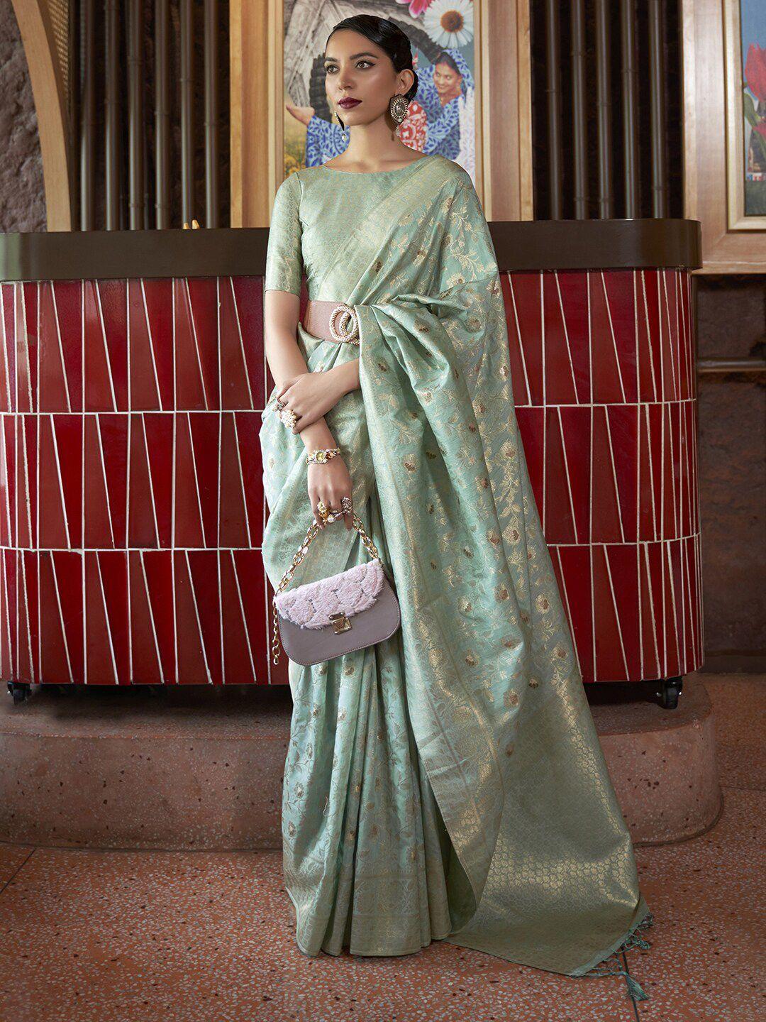 mitera woven design zari banarasi saree