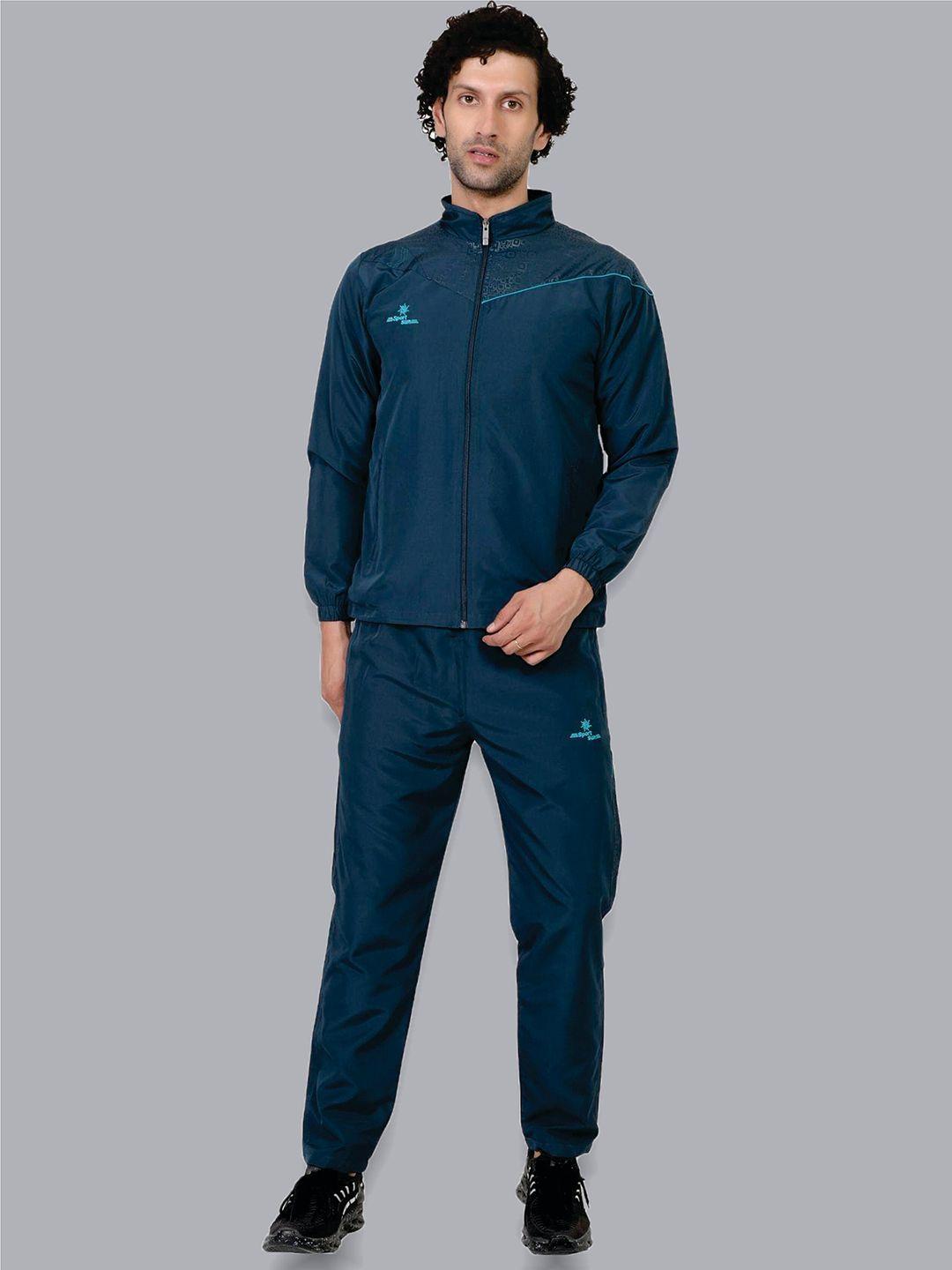 sport sun men mock collar tracksuit