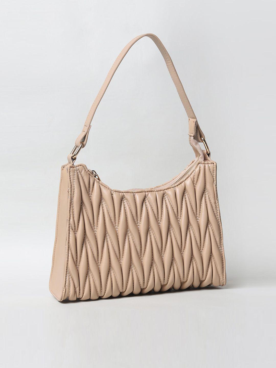 only textured structured shoulder bag