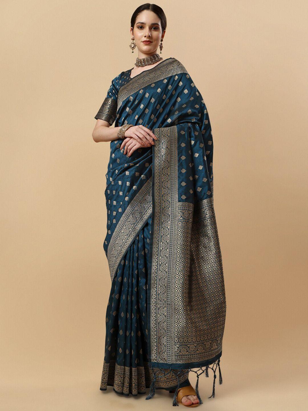 inddus woven design ethnic motifs zari saree