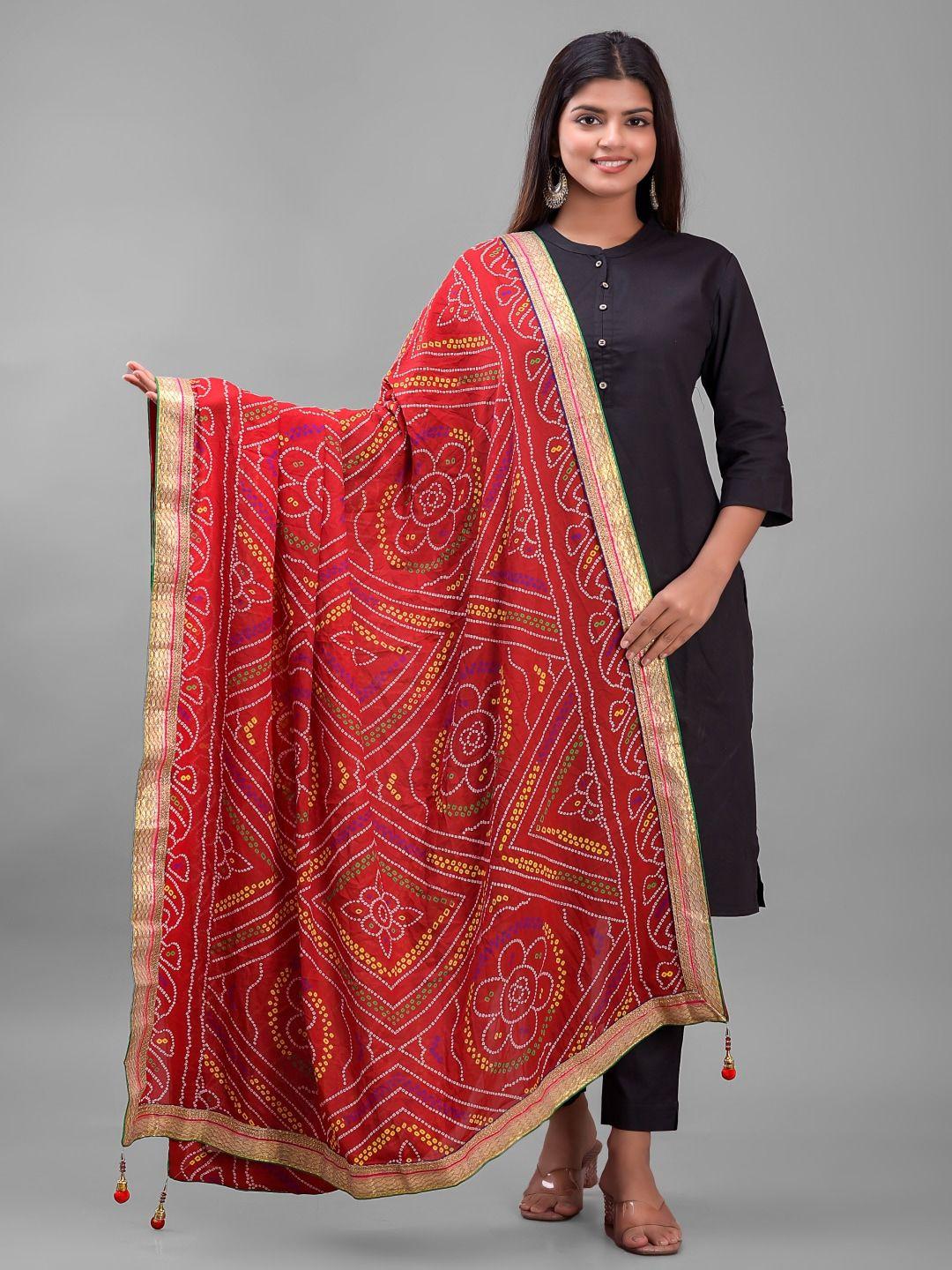 apratim  dyed bandhani dupatta