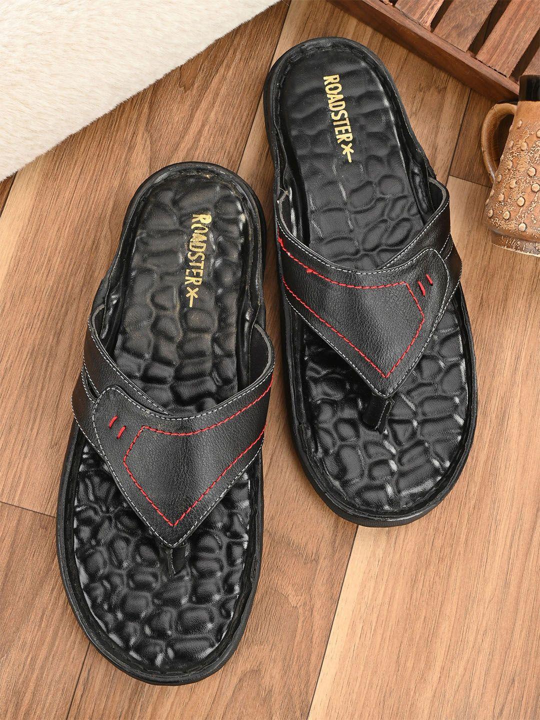 roadster men leather comfort sandals