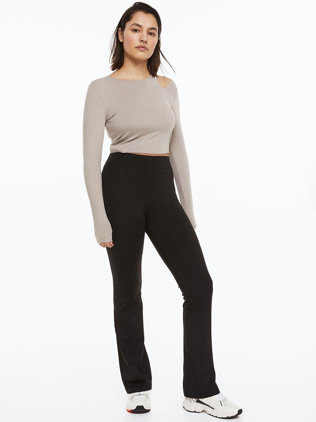 h&m women drymove flared sports trousers