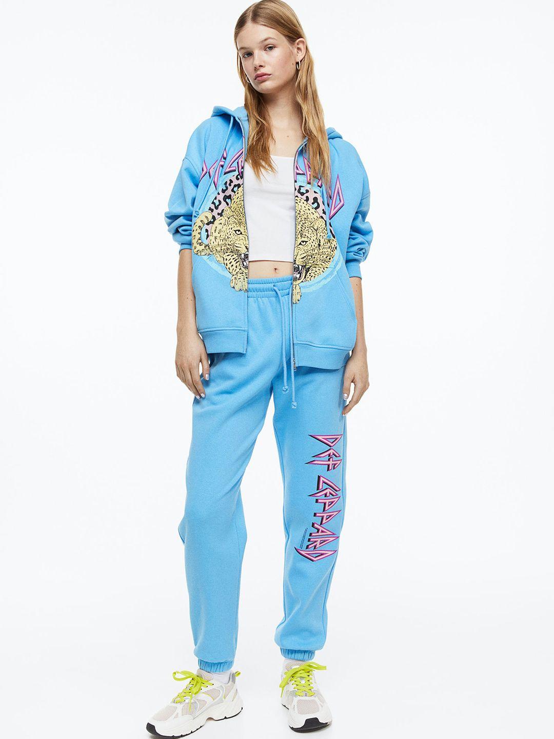 h&m women printed joggers